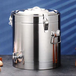 Kitchenware: Stainless Steel Insulated Soup/Tea/Water Barrel with Faucet/kettle