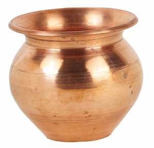 Kitchenware: Indian Copper Kalash Lota for Festival Puja 7 sizes