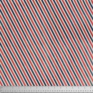 Fabric 1: Eclectic Elements - Postal Stripes  PWTH049 - 8 Red