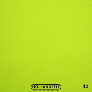 100% Wool Felt Colour 42 - Lime Green