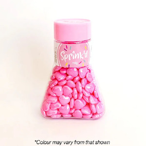 Cake: Pastel Pink Hearts 7mm sprinkles 100g by sprinkd