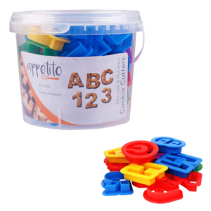 ABC and 123 alphabet and number Cutters 36 piece Set