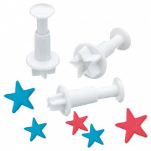 Cake: Set 3 Star plunger cutters