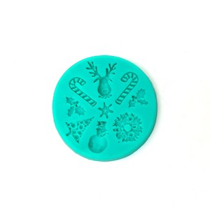 Cake: Christmas icons silicone mould