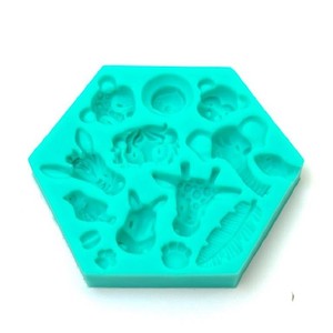 Cake: Jungle Safari or Zoo Animal silicone mould