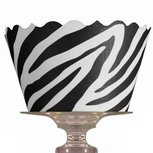 Cake: Cupcake wrappers Zebra (12)