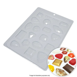 Cake: Assorted diamonds or gemstones chocolate mould