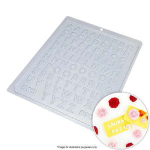 Alphabet mini chocolate mould