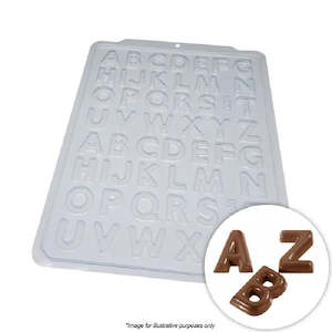 Cake: Alphabet 3cm high chocolate mould