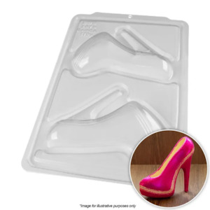 3d platform stiletto high heel shoe chocolate mould