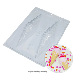 Ice cream waffle cone 3d chocolate mould