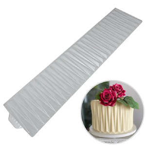 Cake: Origami texture cake wrap collar mould delicate wrinkle