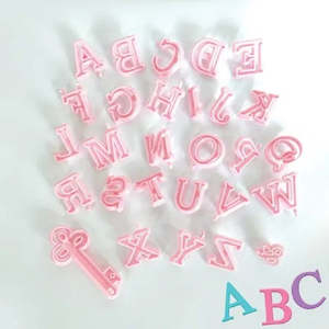 Cake: Alphabet cutter or Embosser Uppercase set