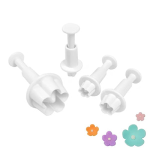 Cake: Set 4 blossom plunger ejector cutters