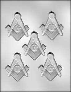 Cake: Masonic emblem 3 inch chocolate mould