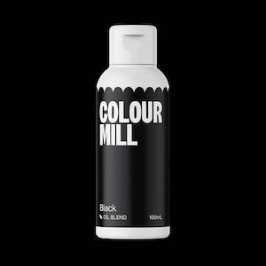 100ml XL bottle Colour Mill Oil Based Food Colouring Black