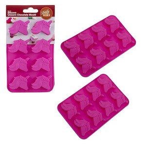 Unicorn 8 CAVITY SILICONE CHOCOLATE MOULD SET OF 2