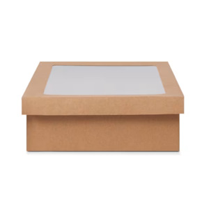 Grazing Box with clear window pack of 2 boxes 25cm x 16cm x 8cm