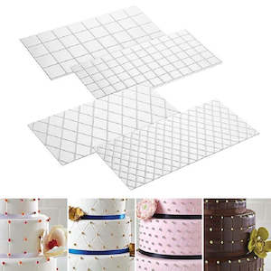 Cake: Diamond quilted and square quilting impression mat set of 4