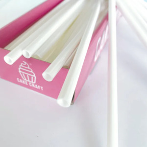 SINGLE DOWEL PLASTIC CAKE DOWELS 8mm X 30cm