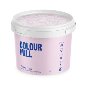 White Buttercream icing Gloss Frost by Colour Mill 2L