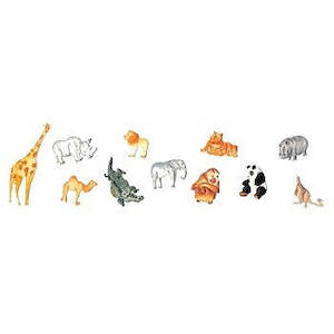 FMM Tappit Safari or zoo animals fondant and gumpaste cutter