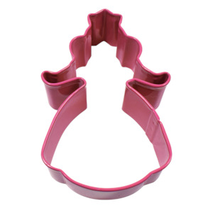 Pink metal Princess cookie cutter