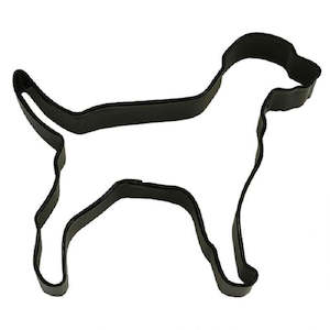 Cake: Dog Black metal cookie cutter (labrador type)