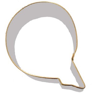 Alphabet letter cookie cutter Q