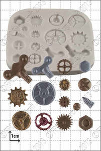 Cake: Steampunk Cogs and Gears silicone mould No 1