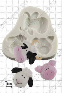 Farm animals silicone mould