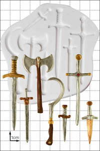 Cake: Swords and Weapons silicone mould