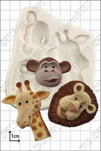 Safari animals silicone mould