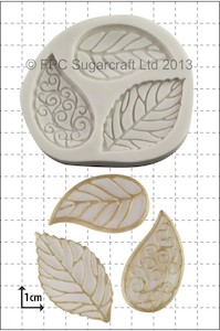 Filigree Leaves leaf silicone mould