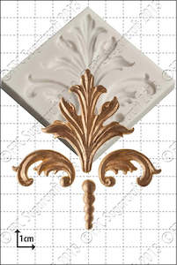 Cake: Damask Scrolls silicone mould