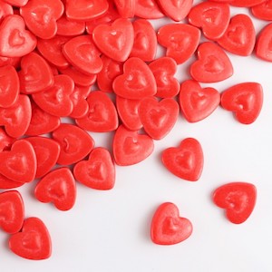 Jumbo Red Hearts sprinkles 75g