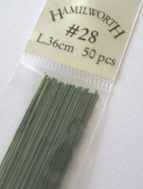 Cake: 28 gauge wire GREEN (pkt 50)