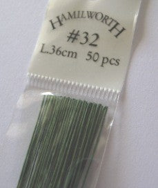 32 gauge wire GREEN (pkt 50)