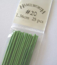 20 gauge wire SPRING GREEN (pkt 25)