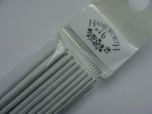 16 gauge wire WHITE (pkt 25)