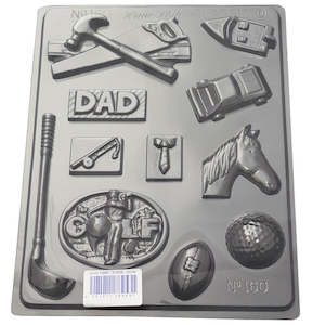 Cake: For my man Fathers day DAD chocolate mould