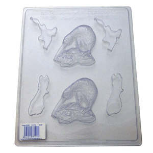 Kiwi and NZ map chocolate mould