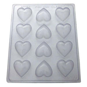 Hearts medium plain chocolate mould