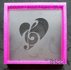 Music Heart Stencil by ibicci