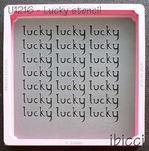 Cake: Lucky St Patricks Day stencil by ibicci