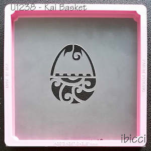 Cake: Easter Kai basket stencil by ibicci