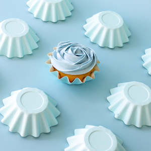 BLOOM BAKING CUPS CUPCAKE PAPERS 24 PACK Pastel Blue