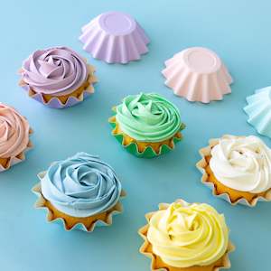 BLOOM BAKING CUPS CUPCAKE PAPERS 25 PACK Pastel Mix