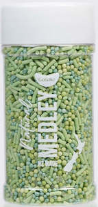 Gobake natural colours sprinkle medley Green 85g