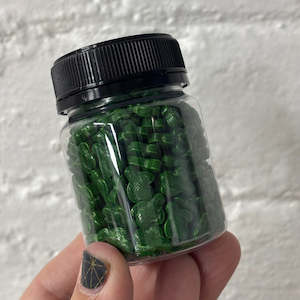 Cactus shaped sprinkles 100ml jar by Kiwicakes